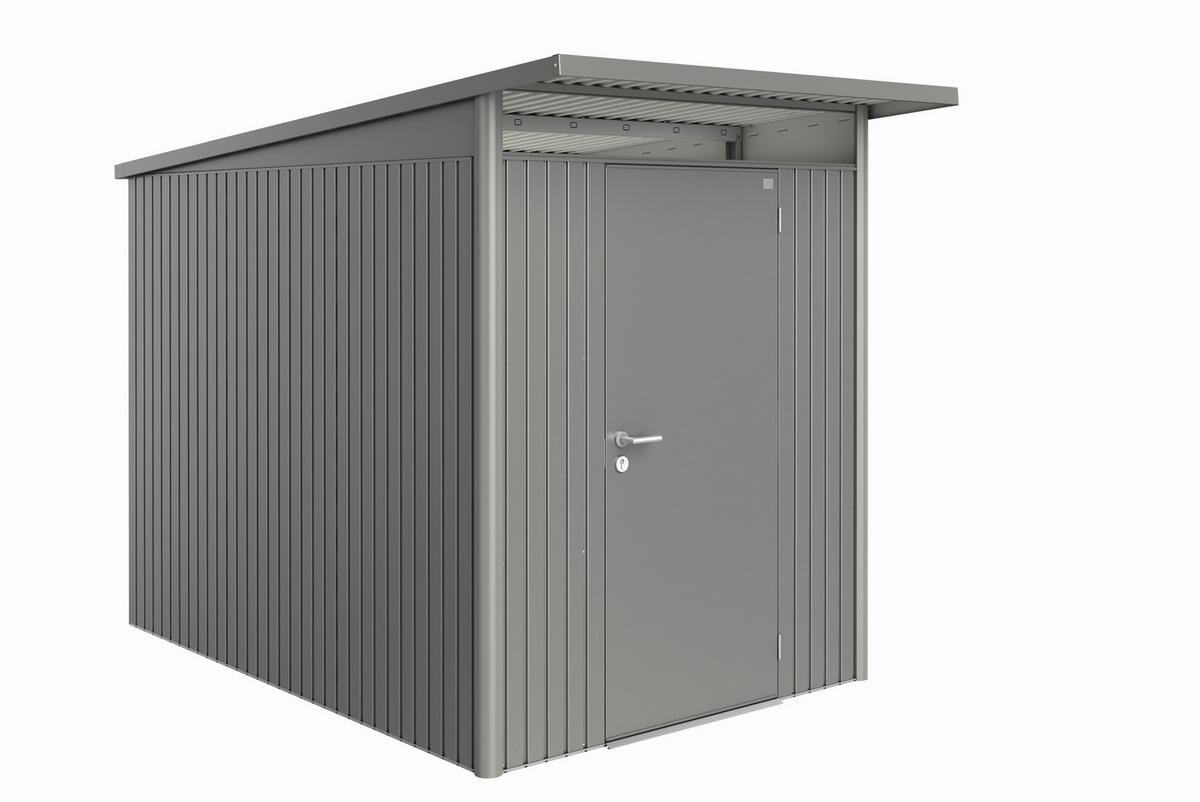 GERÄTEHAUS 180/218/300 cm  - Grau, Design, Metall (180/218/300cm) - Biohort