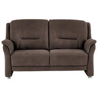 2,5-SITZER in Mikrofaser Graubraun  - Graubraun/Beige, Konventionell, Textil/Metall (172/100/89cm) - Beldomo Comfort