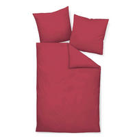 BETTWÄSCHE Seersucker 200/200 cm  - Rot/Kirschrot, Basics, Textil (200/200cm) - Janine