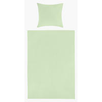 BETTWÄSCHE 150/220 cm  - Salbeigrün, Basics, Textil (150/220cm)
