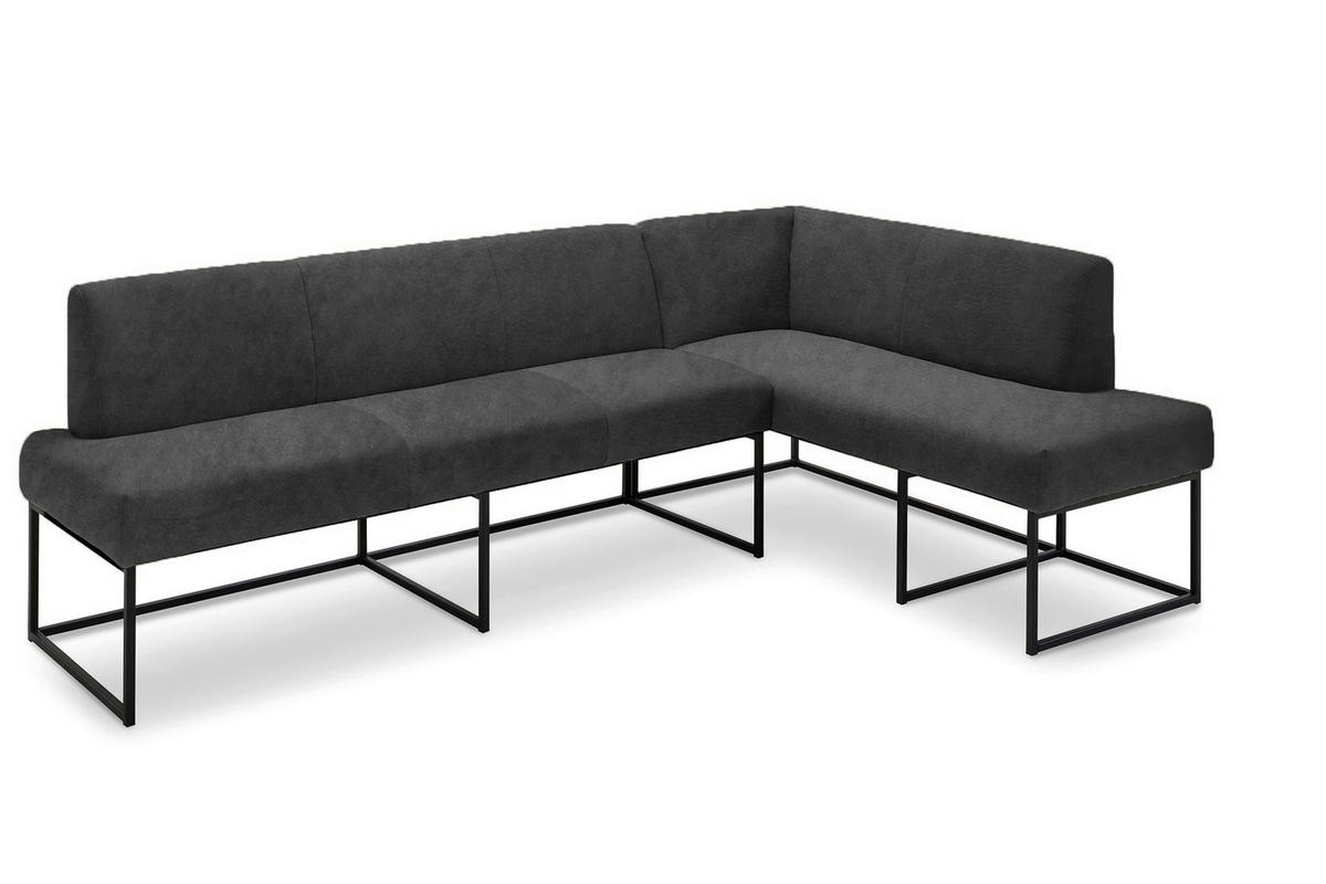 UGAONA KLUPA  crna   - crna, Moderno, drvo/metal (245/157cm) - Livetastic