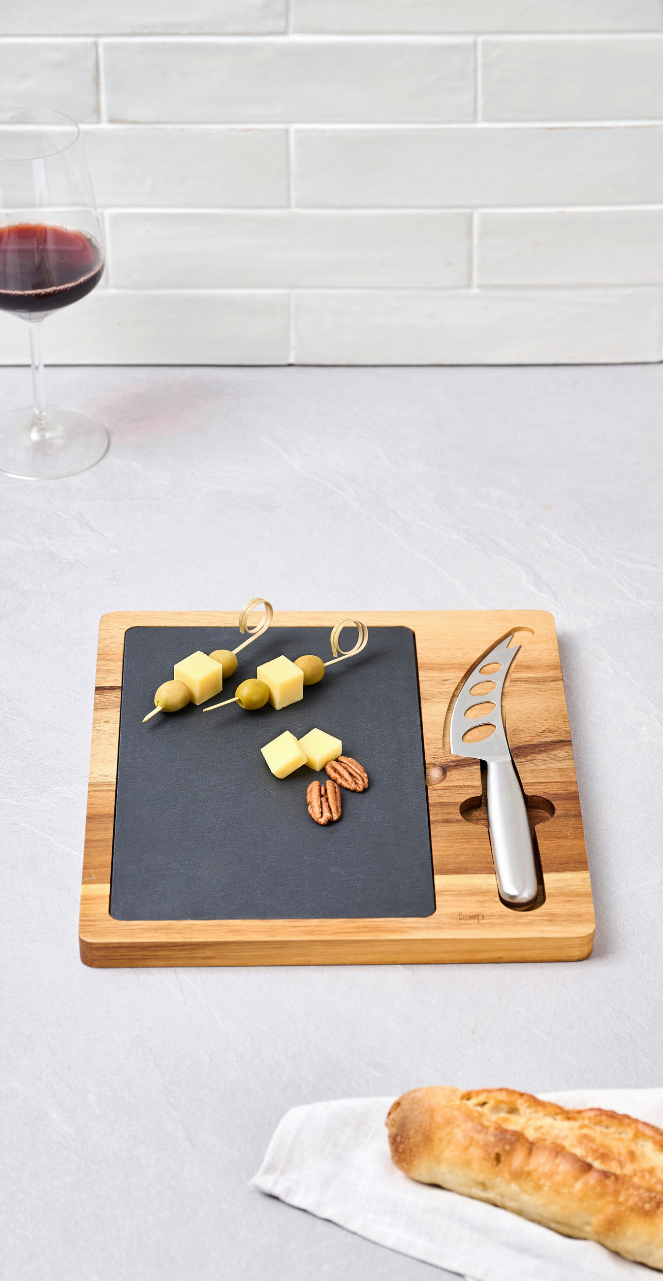 KÄSEMESSERSET Edelstahl  - LIFESTYLE, Holz/Stein - Homeware Profession.