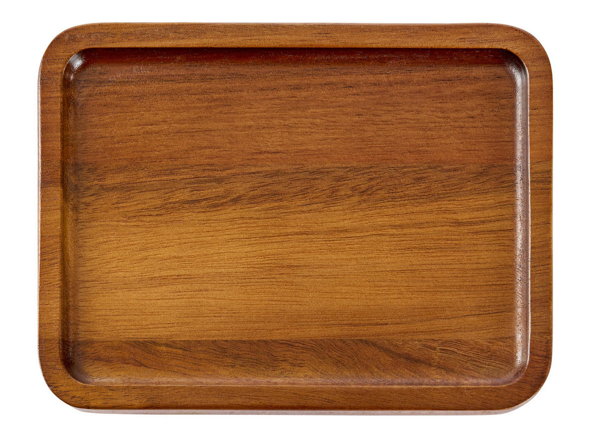 Untieră lemn, sticlă  - străveziu/culoare lemn acacia, Lifestyle, sticlă/lemn (17/12,5/10cm) - Novel