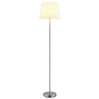 STOJACIA LAMPA, 35/151 cm  - čierna/biela, Basics, kov/textil (35/151cm)