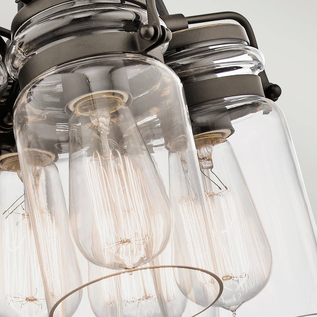 HÄNGELEUCHTE 30.5/25.3 cm    - Bronzefarben, Konventionell, Glas/Metall (30.5/25.3cm) - Elstead Lighting