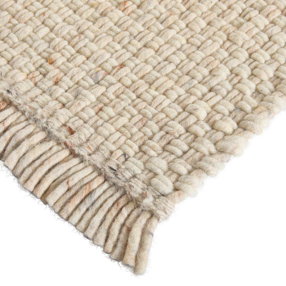 HANDWEBTEPPICH Wohnzimmer 200/290 cm Beige rechteckig  - Beige, Basics, Textil (200/290cm) - Linea Natura