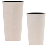 ÜBERTOPF-SET  - Weiß, Basics, Kunststoff - Siena Garden