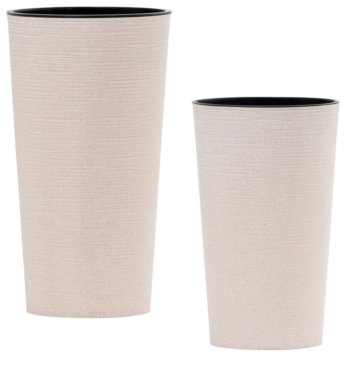 ÜBERTOPF-SET  - Weiß, Basics, Kunststoff - Siena Garden