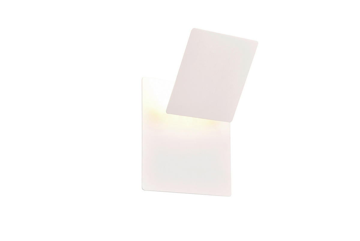 LED-WANDLEUCHTE - Weiss, Design, Metall (18/18/7.2cm) - Trio Leuchten