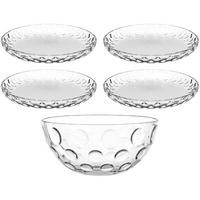 SCHÜSSELSET Cucina Optic 5-teilig  - Transparent, Design, Glas (22,00/12,00/22,00cm) - Leonardo
