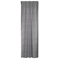 SCHLAUFENVORHANG halbtransparent  - Grau, Basics, Textil (135/245cm) - Fuggerhaus