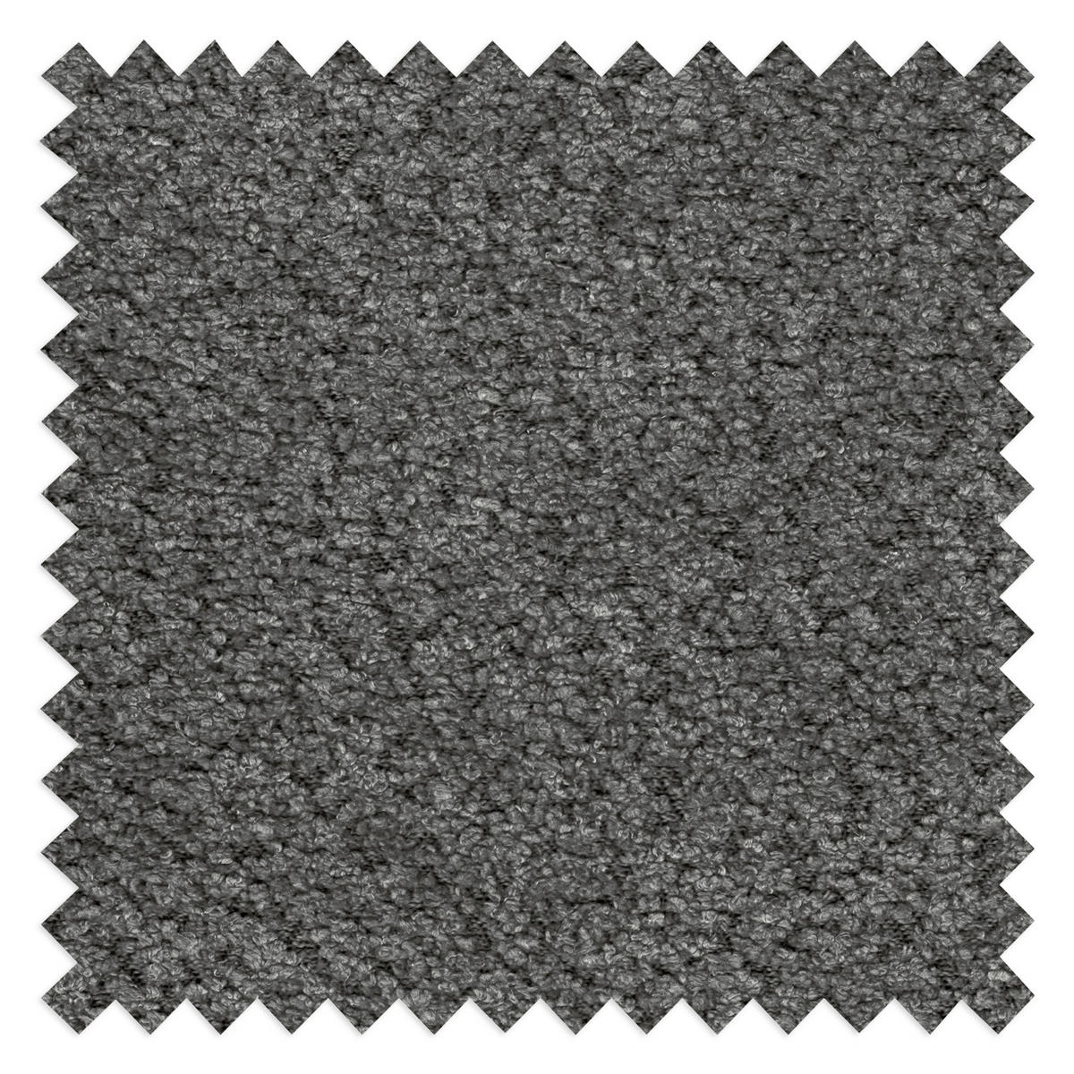 ECKSOFA Naomi in Chenille Anthrazit Rückenkissen  243/284 cm  - Anthrazit/Schwarz, Design, Kunststoff/Textil (243/284cm) - P & B