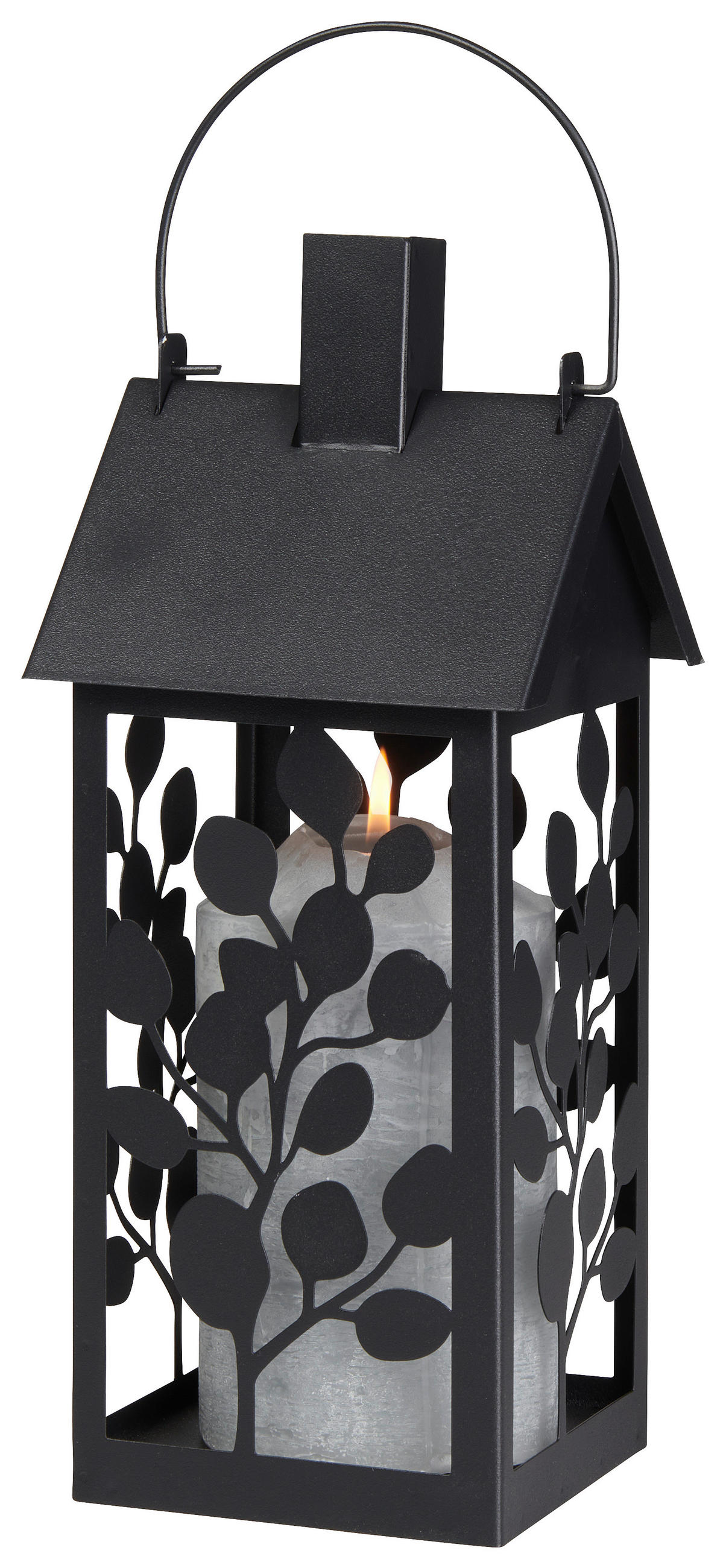 LYKTA - svart, Basics, metall (14/14/34,5cm)