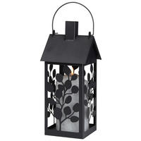 LYKTA - svart, Basics, metall (14/14/34,5cm)