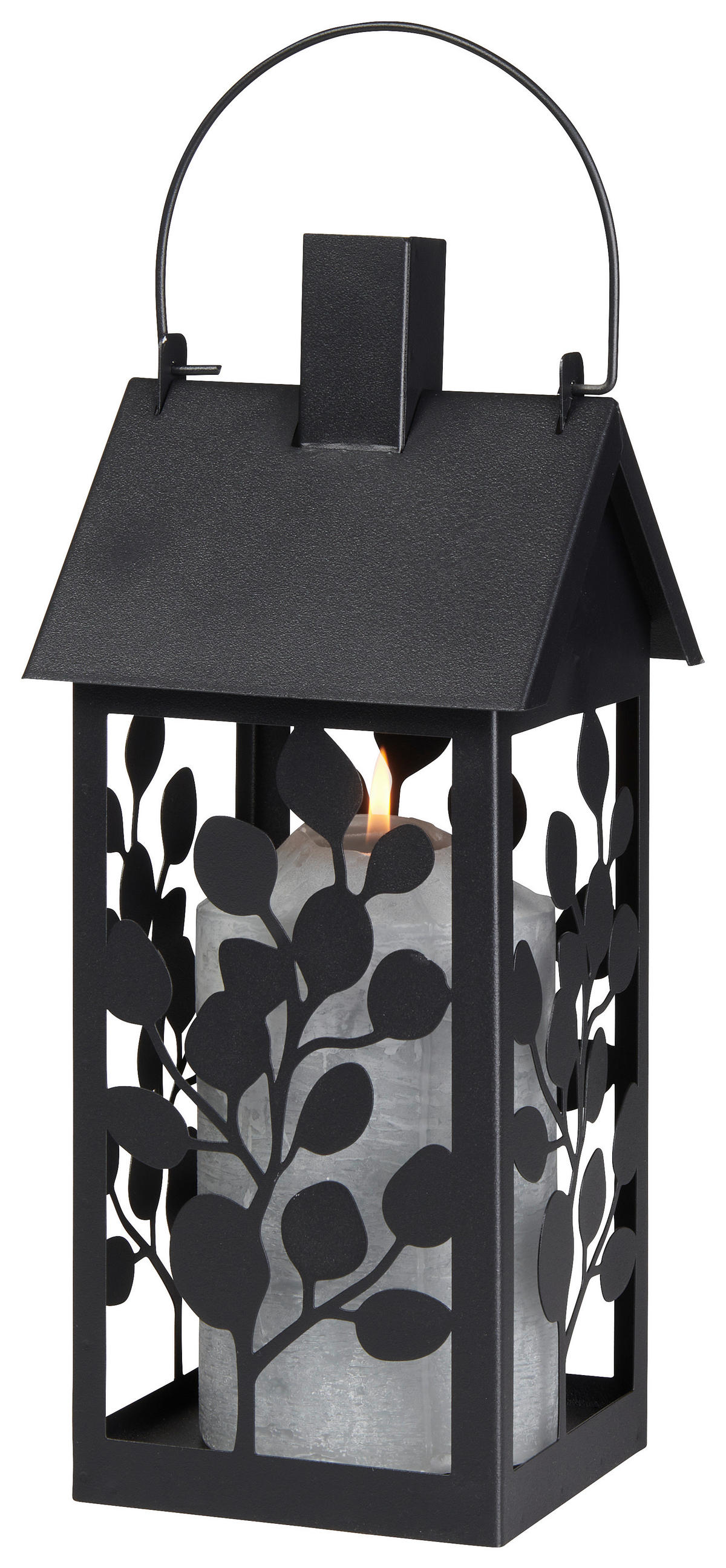 LYKTA - svart, Basics, metall (14/14/34,5cm)