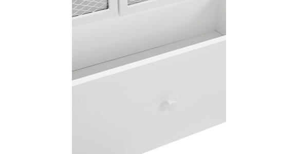 VITRINE in Weiß - Weiß, MODERN, Holzwerkstoff/Metall (80/191/41cm) - Novel