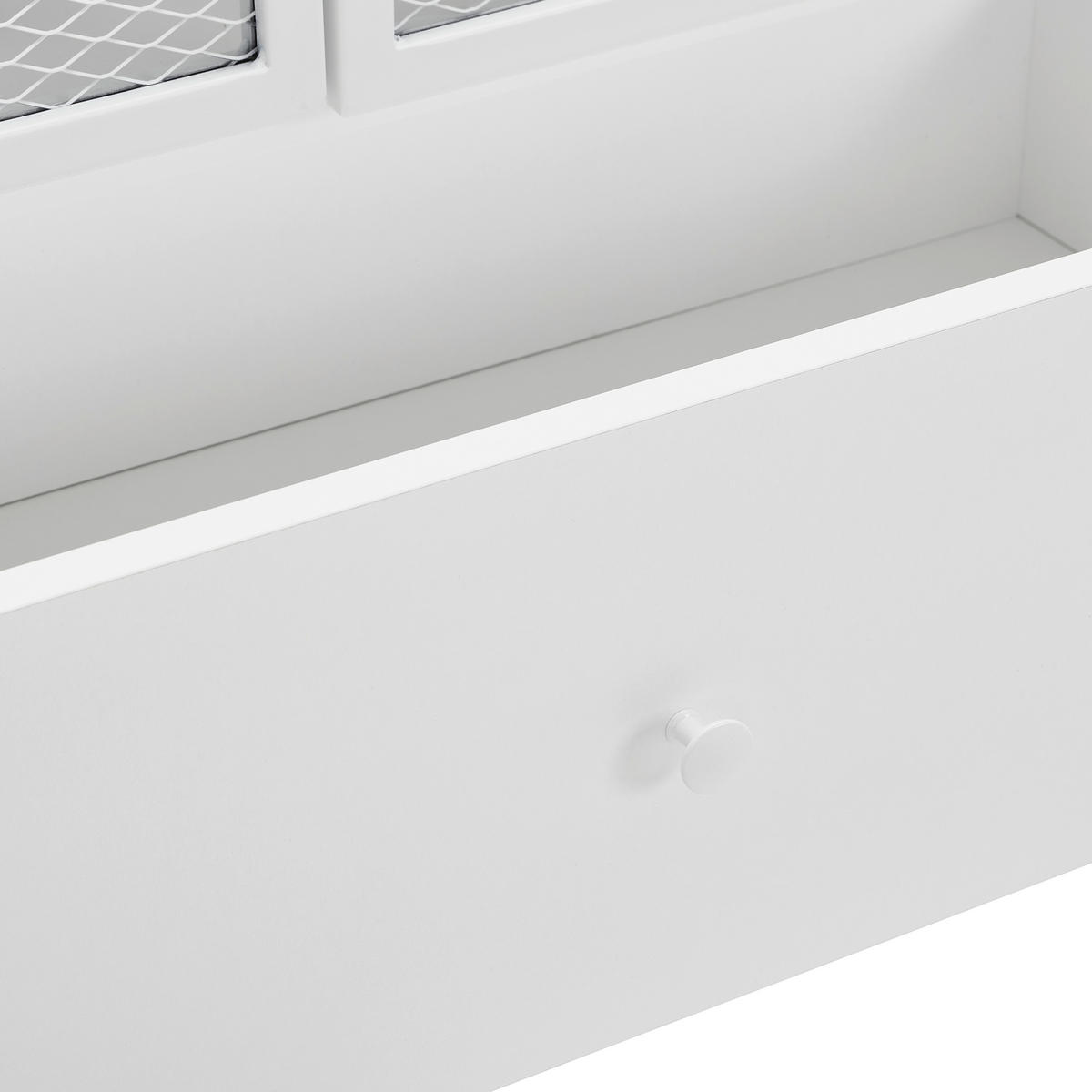 VITRINE in Weiß  - Weiß, MODERN, Holzwerkstoff/Metall (80/191/41cm) - Novel