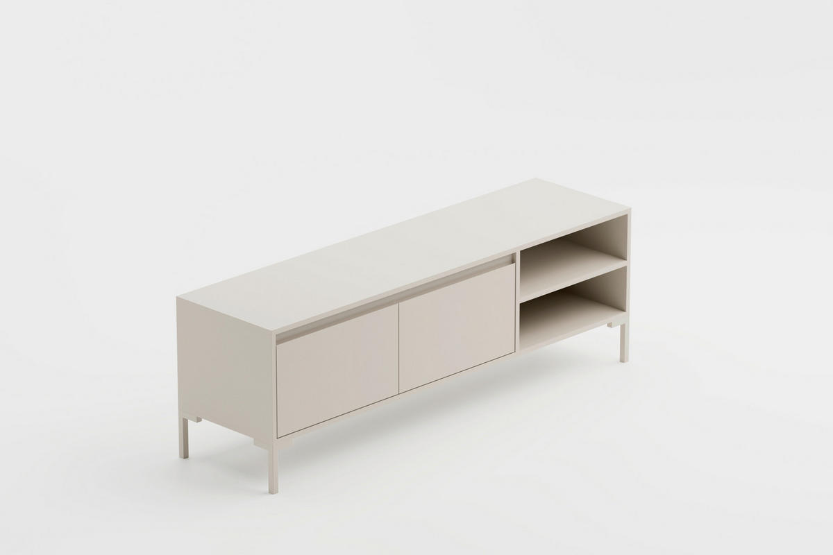 TV-ELEMENT - Kaschmir, Design, Holzwerkstoff/Metall (150/49/40cm) - MID.YOU