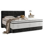 BOXSPRINGBETT 180/200 cm  in Schwarz  - Schwarz, KONVENTIONELL, Holz/Textil (180/200cm) - Esposa