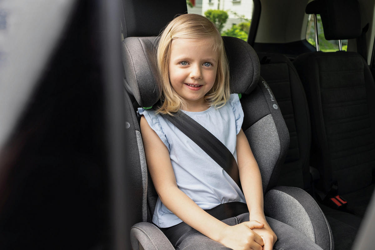 REBOARDER-KINDERSITZ FLAME360 ISOFIX  - Schwarz, Basics, Kunststoff/Textil (44/58/48cm) - Osann