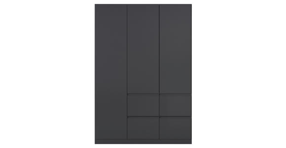 KLEIDERSCHRANK  in Grau  - Grau, Trend, Holzwerkstoff/Kunststoff (136/197/54cm) - Xora