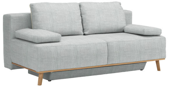 BOXSPRINGSOFA Carla  mit Stoffauswahl, Rücken echt Grau  - Grau, Design, Holz/Textil (203/97/107cm) - Dieter Knoll