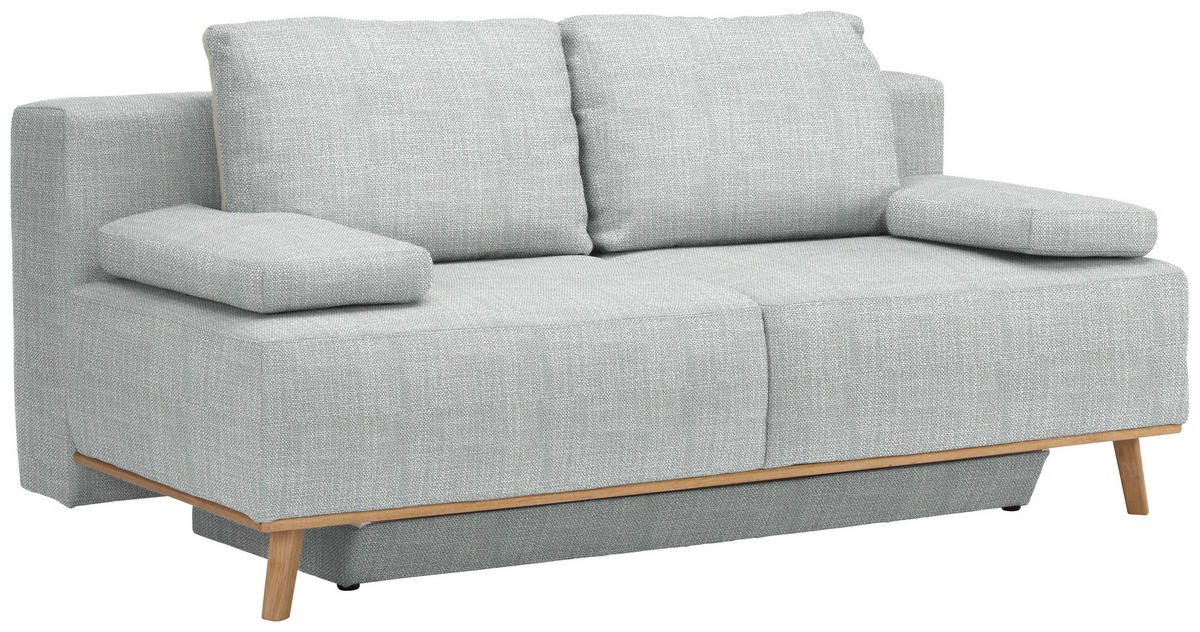 BOXSPRINGSOFA Grau  - Grau, Design, Holz/Textil (203/97/107cm) - Dieter Knoll