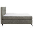 BOXSPRINGBETT 140/200 cm  in Grau  - Schwarz/Grau, Design, Textil/Metall (140/200cm) - Esposa