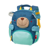 KINDERRUCKSACK Bär  - Dunkelblau/Hellblau, Basics, Textil (22/26/21cm) - Sigikid