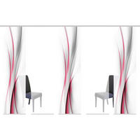 FLÄCHENVORHANG 5ER SET in Rot halbtransparent  - Rot, Design, Textil (60/245cm) - Schmidt W. Gmbh