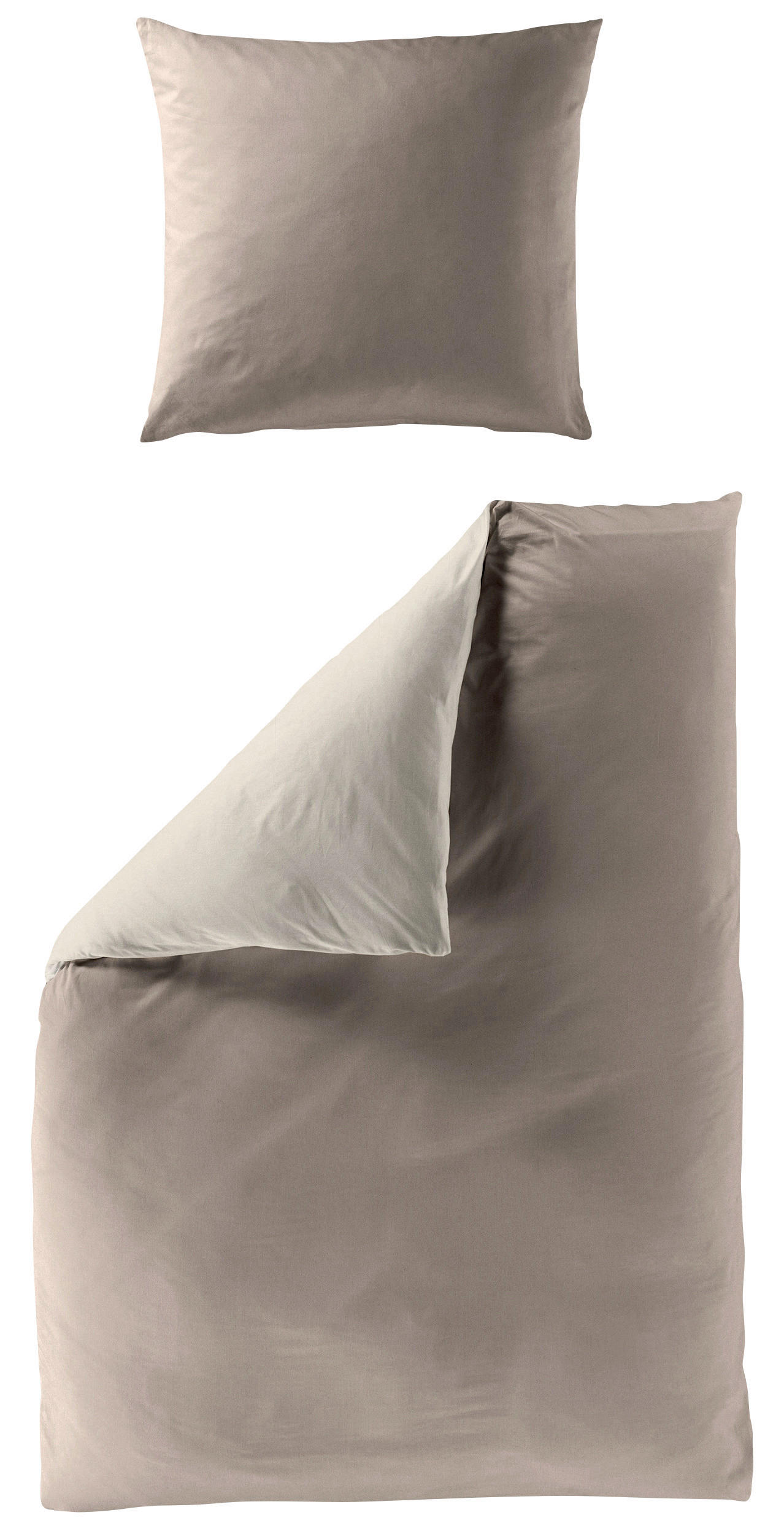 BETTWÄSCHE Renforcé 135/200 cm  - Mokka, KONVENTIONELL, Textil (135/200cm) - Bierbaum