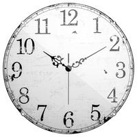 WANDUHR  Schwarz, Weiß 20 cm  - Schwarz/Weiß, Basics, Kunststoff (20cm)