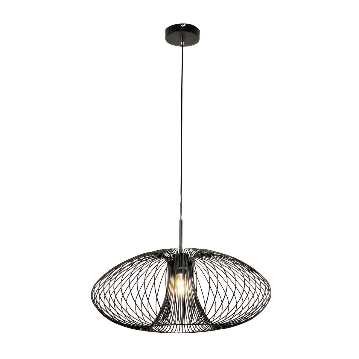HÄNGELEUCHTE 60/200 cm  - Schwarz, Basics, Metall (60/200cm)