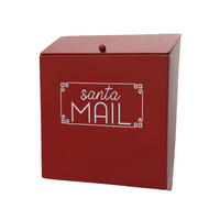 POŠTANSKO SANDUČE  crvena  metal     - crvena, Osnovno, metal (39,00/24,50/28,50cm) - X-Mas