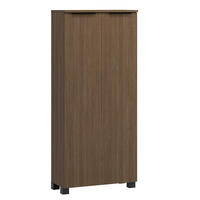 MIDISCHRANK 60/130/27 cm  - Dunkelbraun/Schwarz, Natur, Holzwerkstoff/Kunststoff (60/130/27cm) - Held