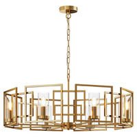KRONLEUCHTER 87,5/60,5 cm  - Goldfarben, Trend, Glas/Metall (87,5/60,5cm) - MAYTONI