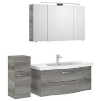BADEZIMMER 4-teilig  in 152 cm  - Chromfarben/Graphitfarben, KONVENTIONELL, Glas/Keramik (152cm) - Pelipal