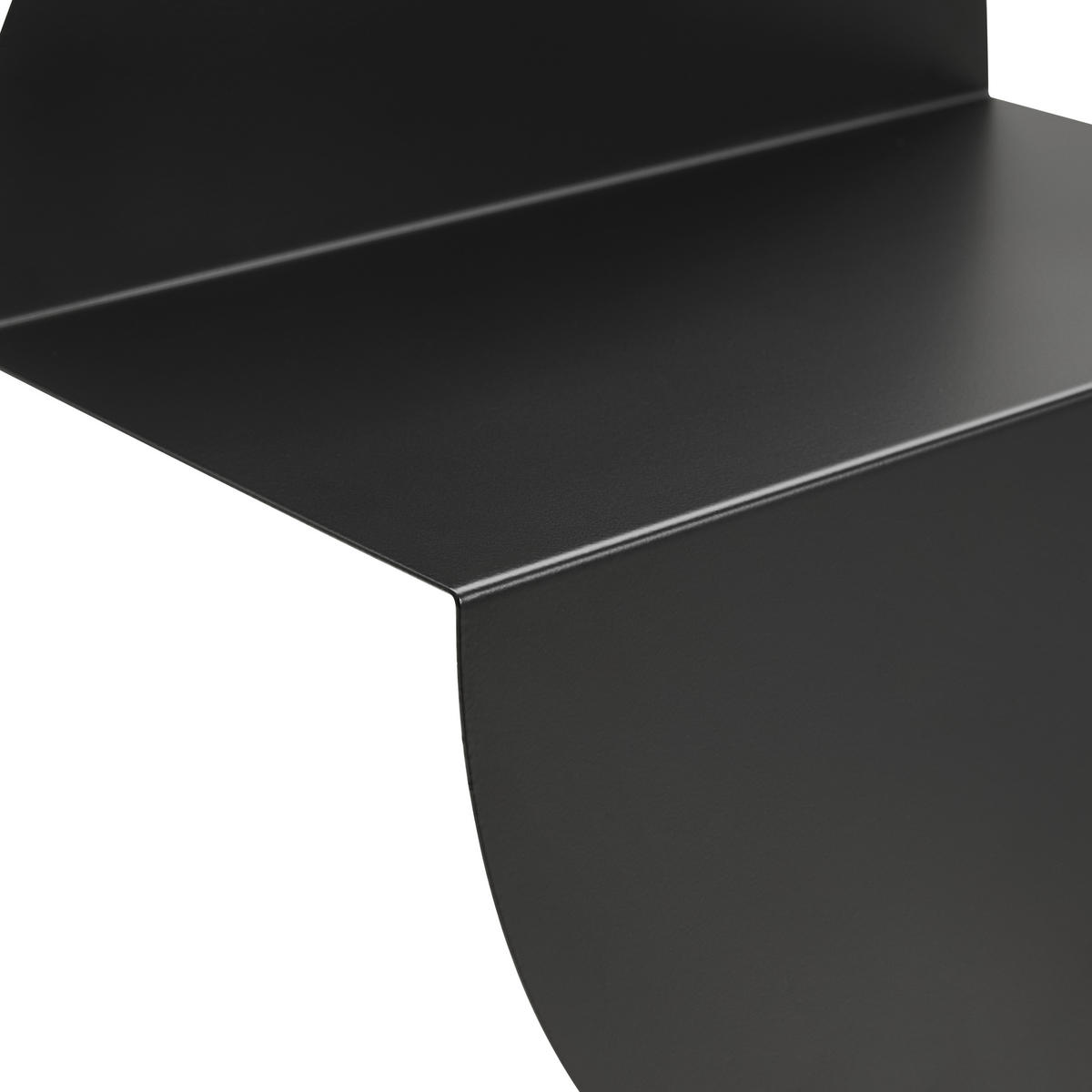 WANDBOARD Schwarz  - Schwarz, Design, Metall (40/20/40cm) - MID.YOU