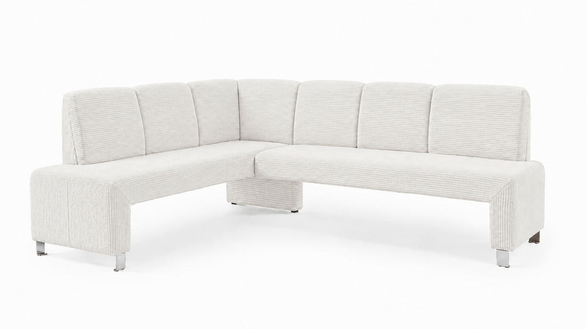 KLUPA KUTNA  bež  drvo, tekstil, drvni materijal      - srebrne boje/bež, Moderno, drvni materijal/drvo (263/198cm) - Livetastic