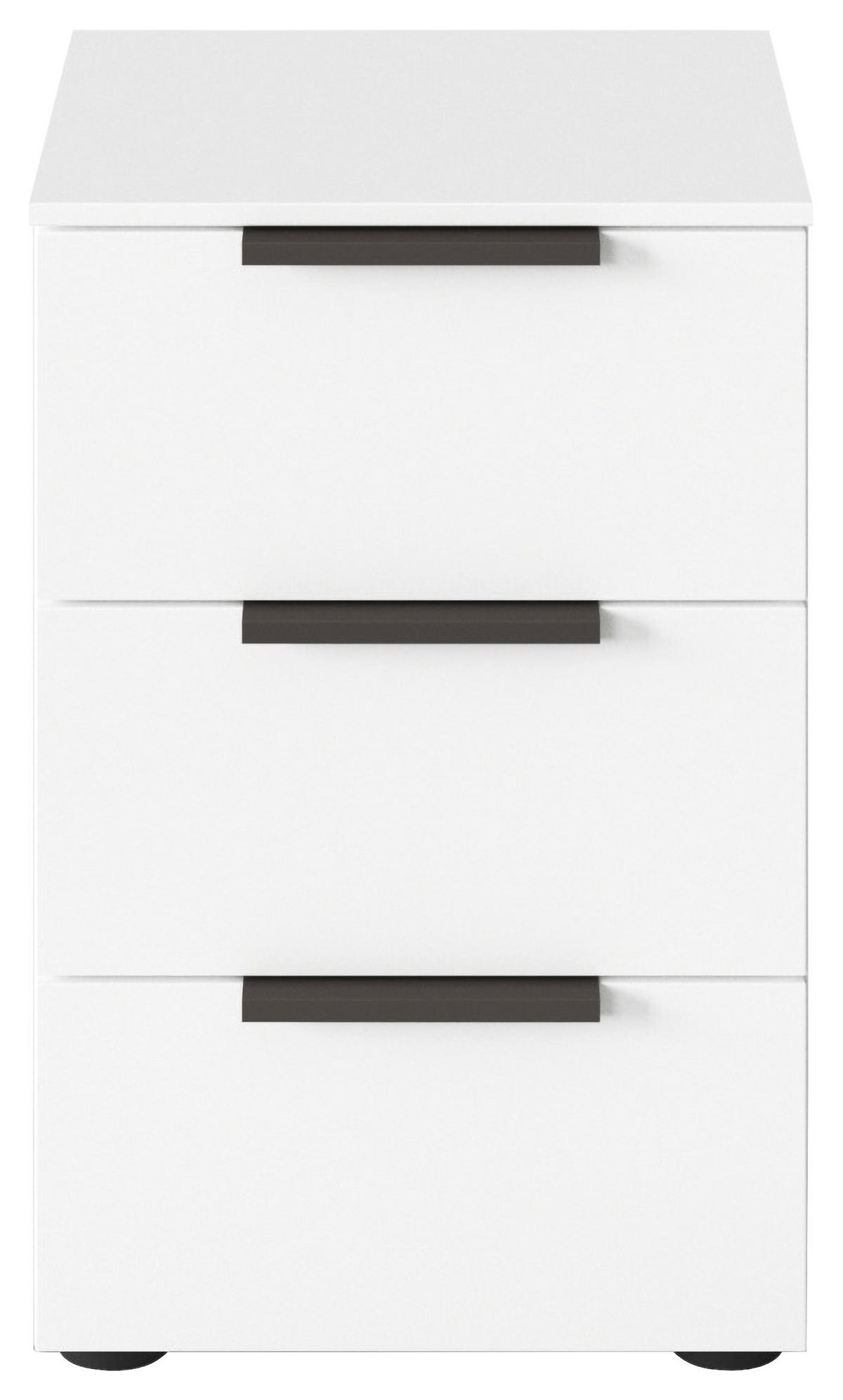 NACHTSCHRANK 40/61/42 cm  - Graphitfarben/Schwarz, MODERN, Holzwerkstoff/Kunststoff (40/61/42cm) - Rauch Möbel