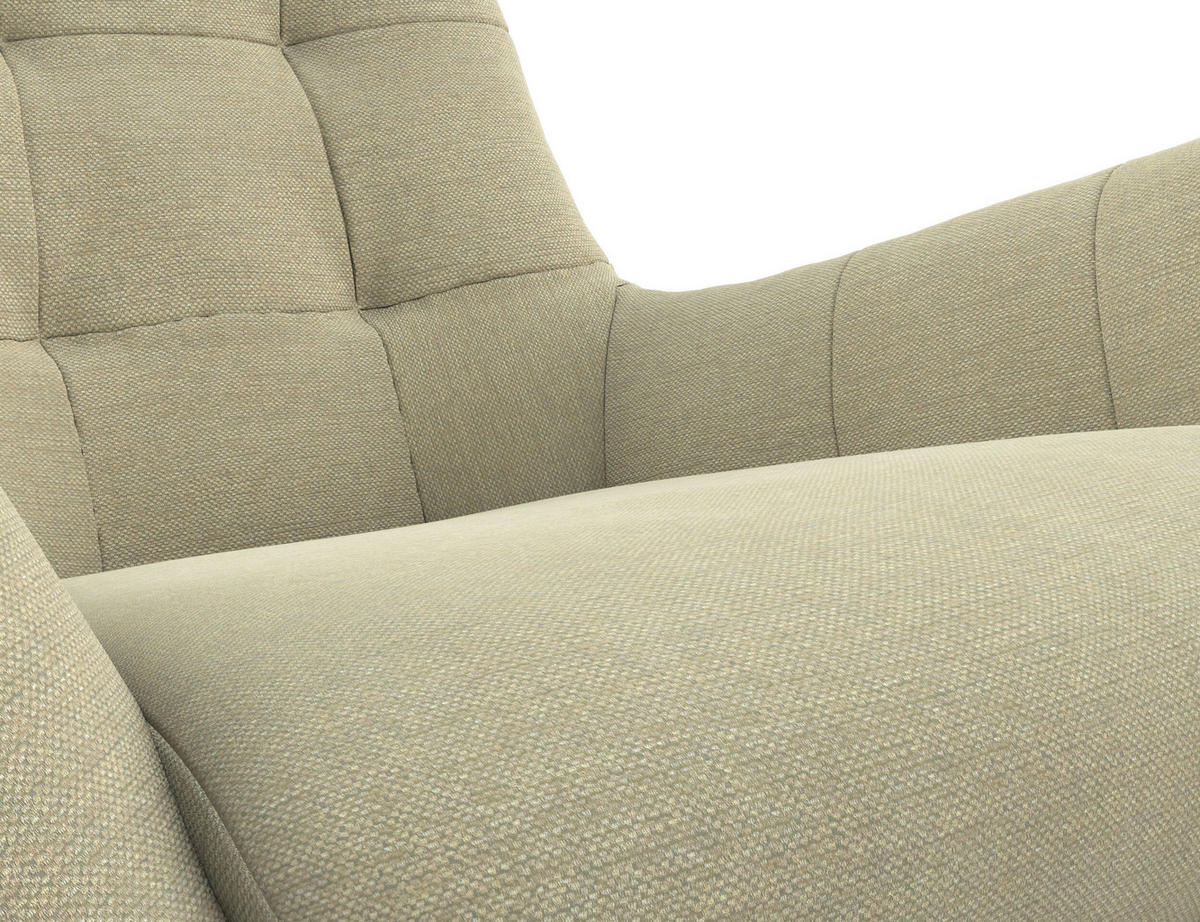 SESSELSET Flachgewebe Hocker    - Beige/Schwarz, Design, Holz/Textil (84/95/96cm) - MID.YOU