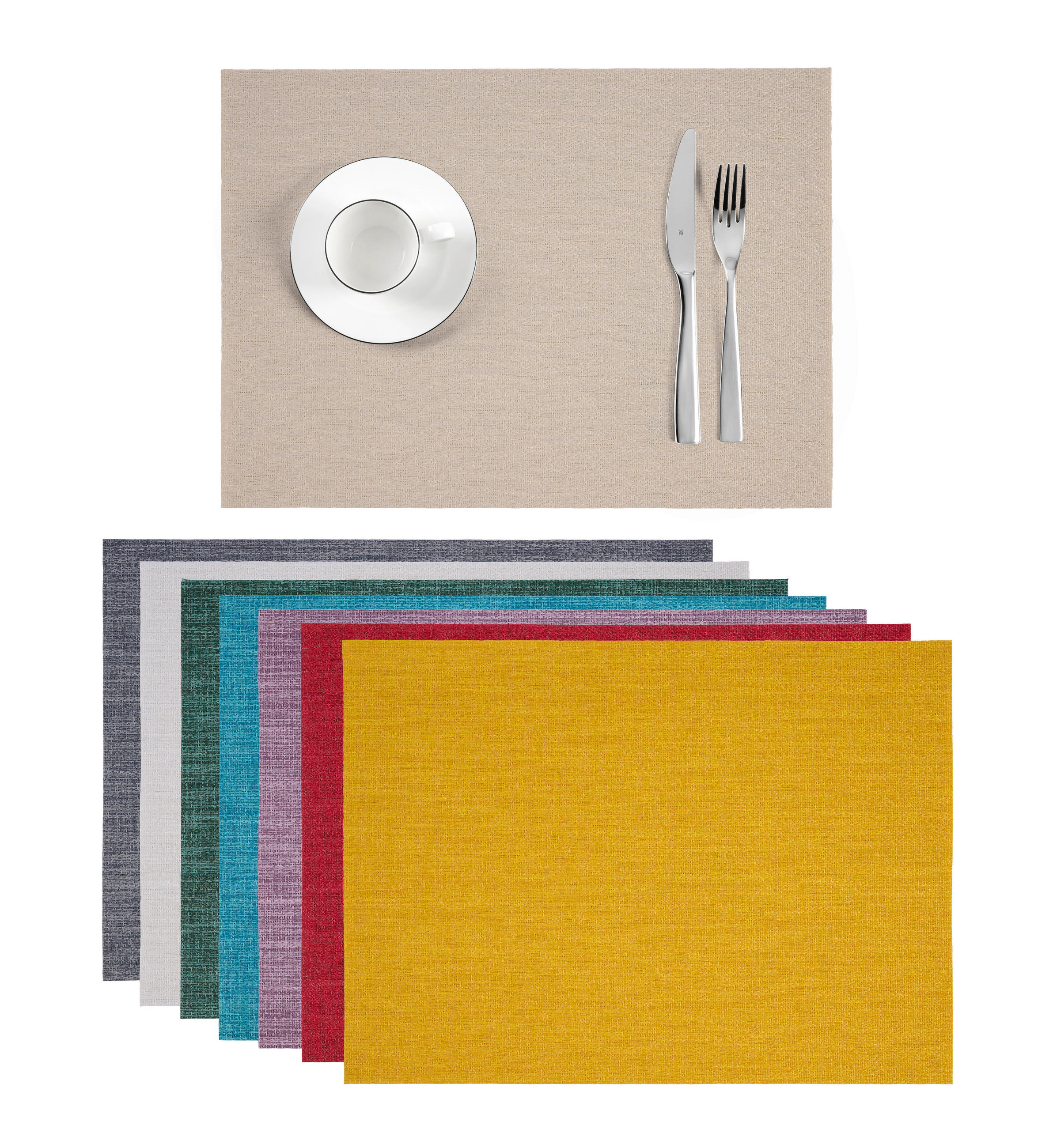 TISCHSET Home Kunststoff Weiß 33/45 cm  - Weiß, Basics, Kunststoff (33/45cm) - Novel