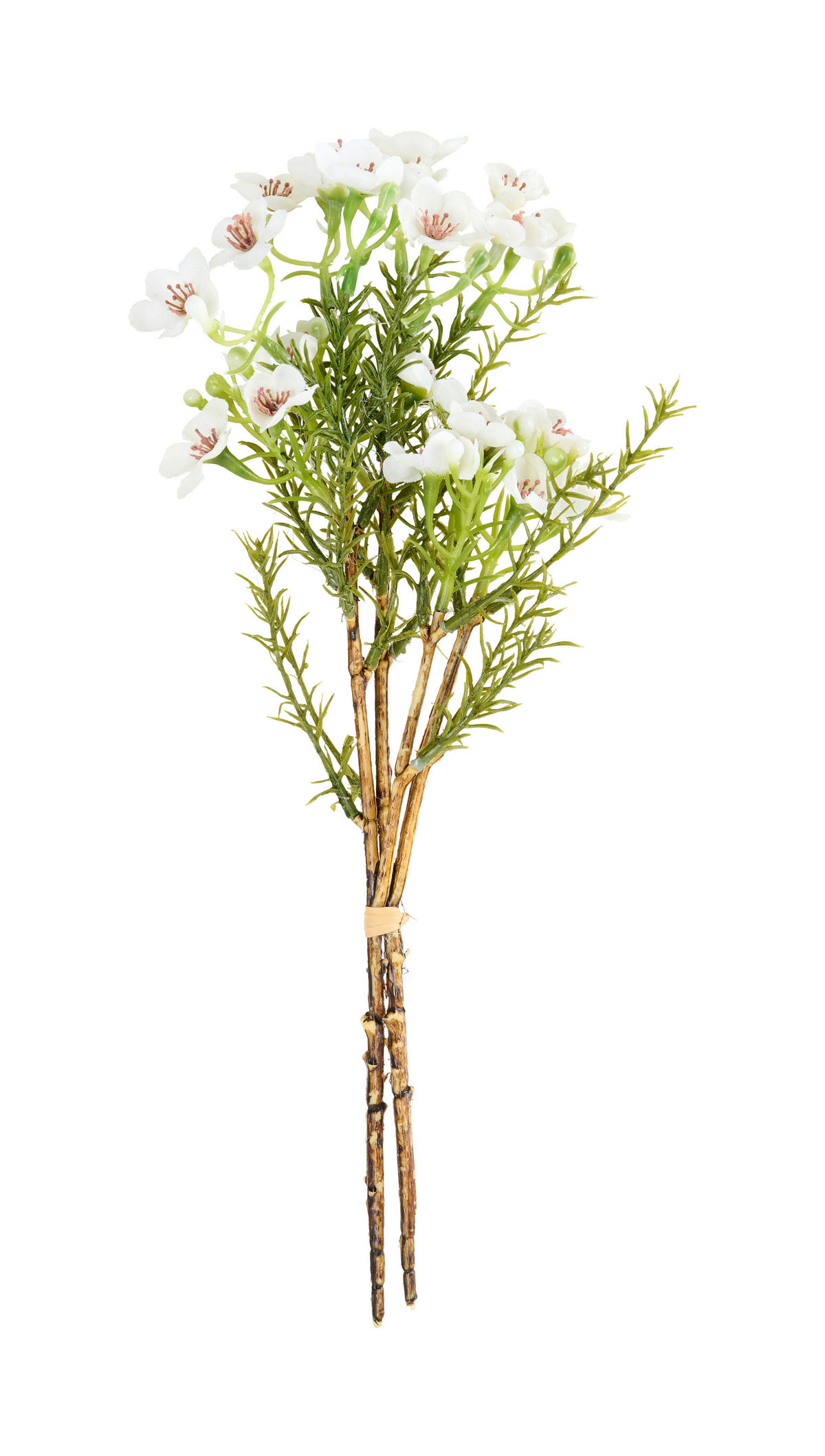 KUNSTBLUME - Creme/Braun, Basics, Kunststoff/Textil (25cm)