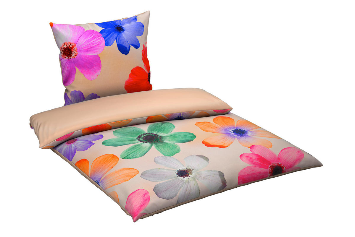 WENDEBETTWÄSCHE Satin 135/200 cm  - Multicolor/Rosa, Natur, Textil (135/200cm) - Esposa