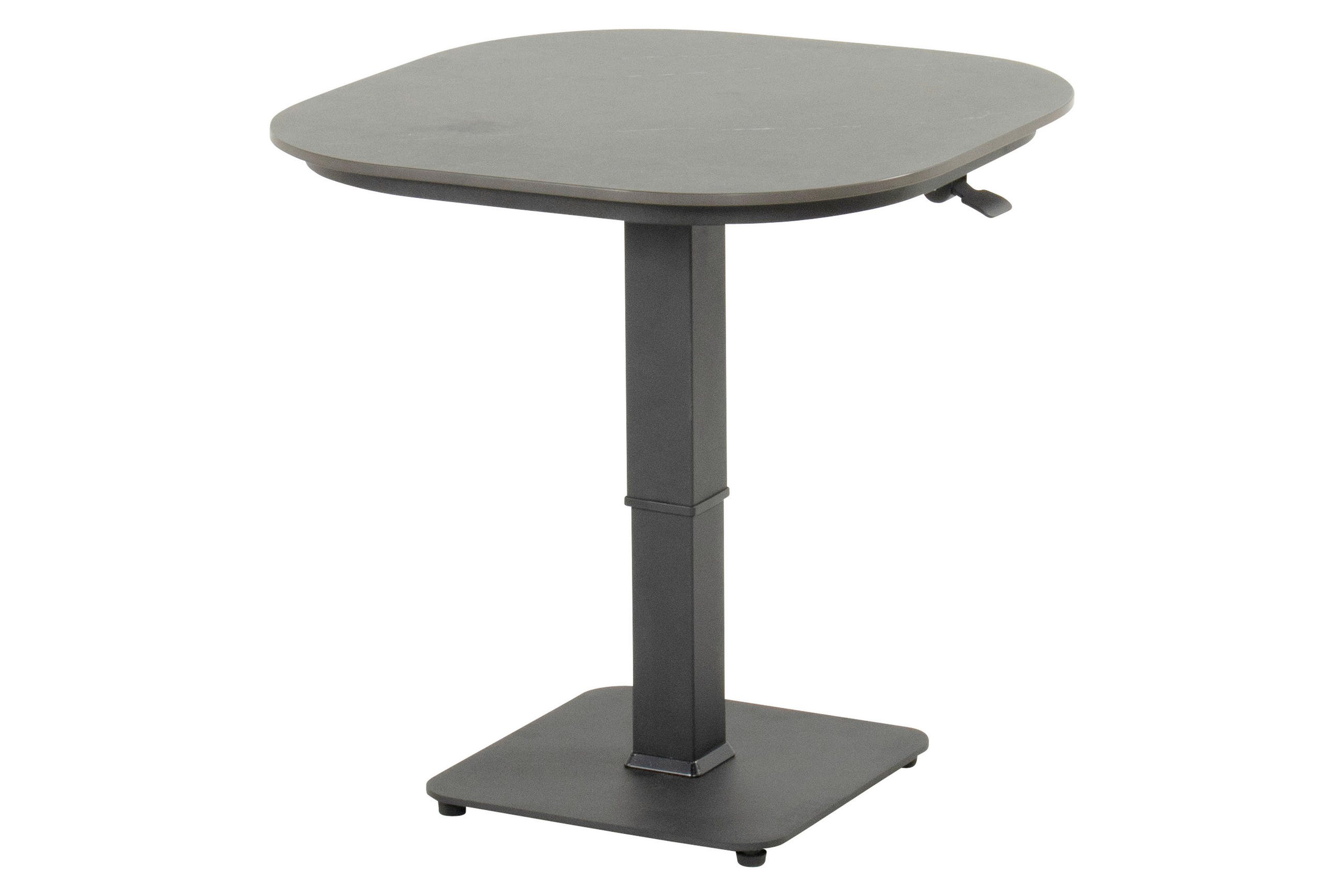 STÔL NA BALKÓN, kov, keramika, 70/45/75/70 cm - čierna, Design, kov/keramika (70/45/75/70cm) - Ambia Garden