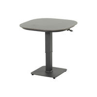 STÔL NA BALKÓN, kov, keramika, 70/45/75/70 cm - čierna, Design, kov/keramika (70/45/75/70cm) - Ambia Garden