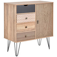 KOMMODE  in 79/86/39 cm  - Eichefarben/Messingfarben, Trend, Holzwerkstoff/Metall (79/86/39cm) - Carryhome
