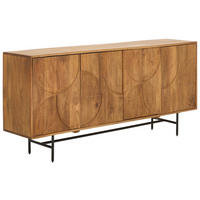 SIDEBOARD  in 175/80/40 cm  - Grau/Honig, KONVENTIONELL, Holz/Metall (175/80/40cm) - Livetastic