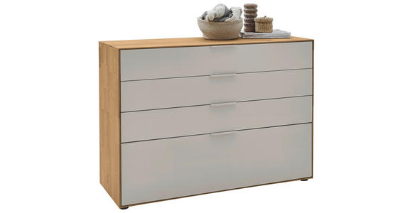SIDEBOARD  121/88/45 cm 4 Schublade(n)  - Wildeiche/Perlmutt, Design, Holz/Holzwerkstoff (121/88/45cm) - Valnatura