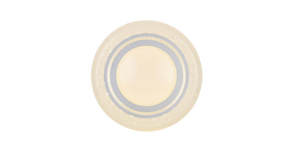 LED-DECKENLEUCHTE 38/7 cm - Chromfarben/Weiß, Trend, Kunststoff/Metall (38/7cm) - Novel